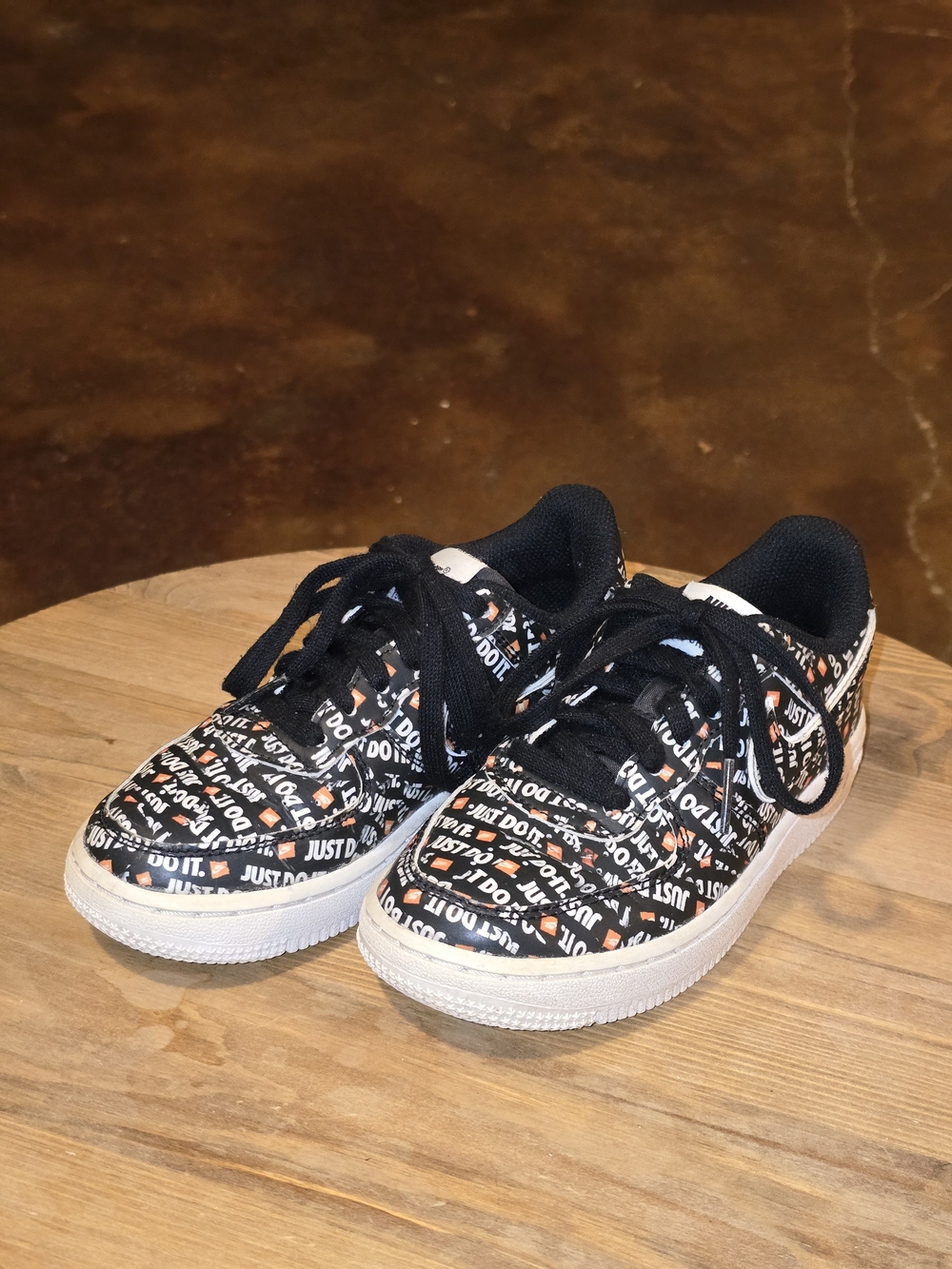 Nike Air Force 1 LV8 Just Do It All-Over Print Kids 12C